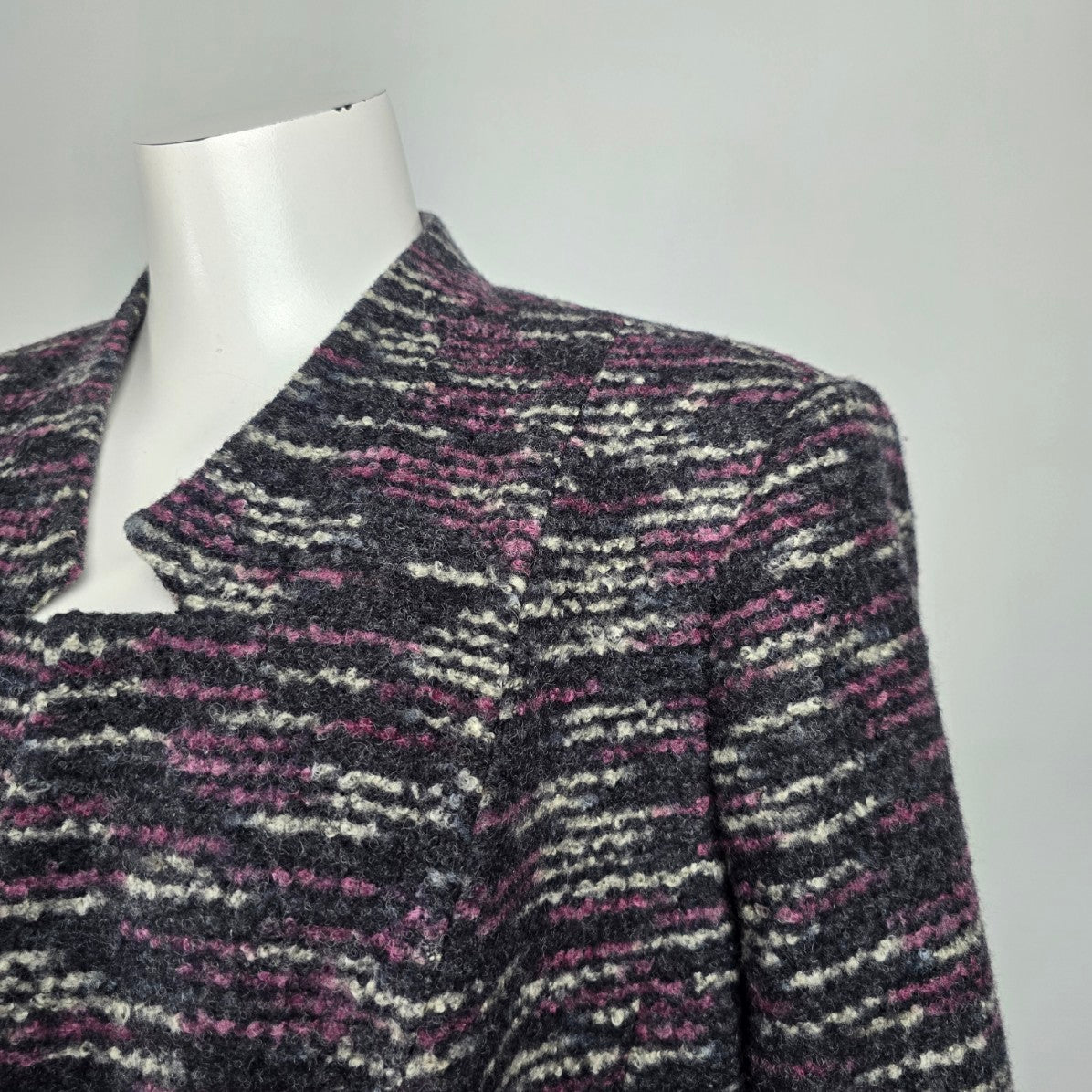 Laura Purple Tweed Blazer Size 14