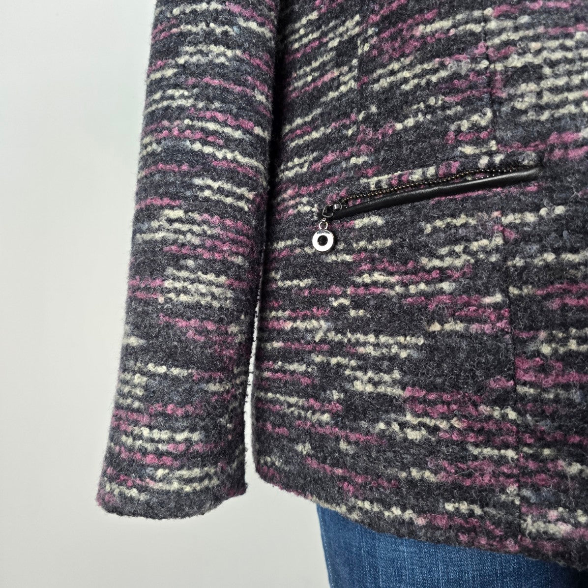 Laura Purple Tweed Blazer Size 14