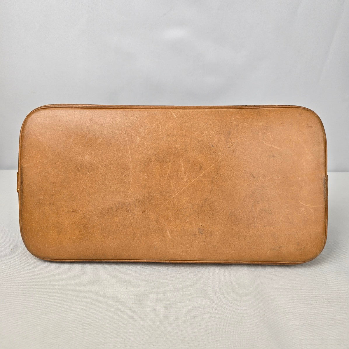 Louis Vuitton Alma Vachetta Leather Monogram Top Handle Satchel Purse