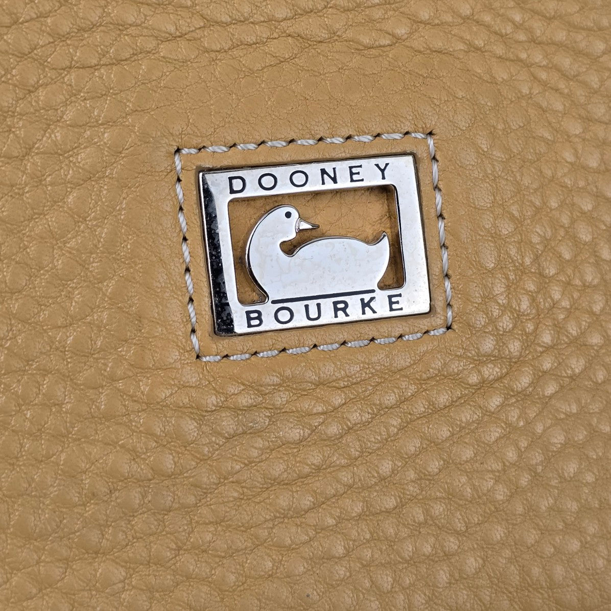 Dooney & Bourke Yellow Pebbled Leather Satchel Purse