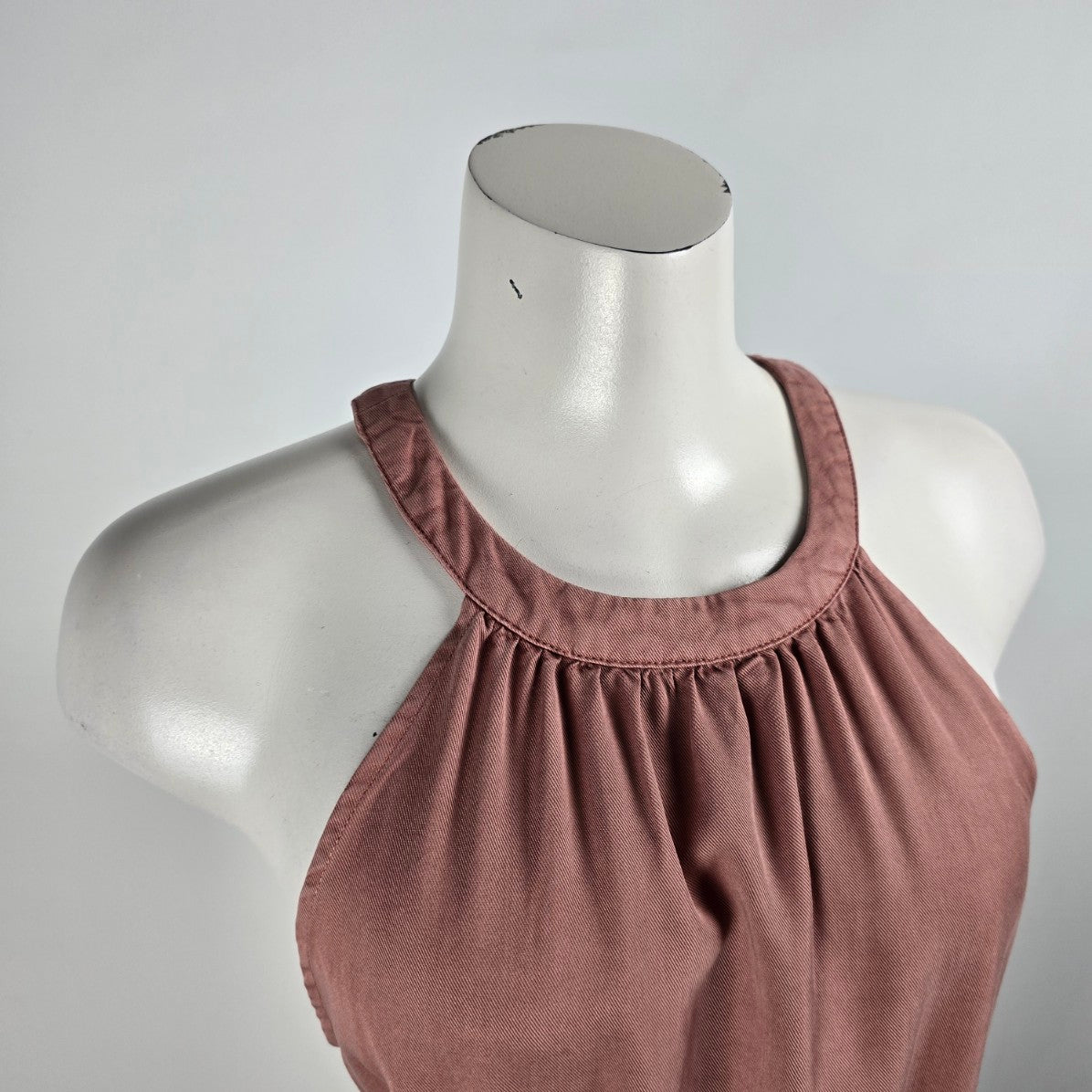 10 Tree Pink Cypress Halter Neck Mini Dress Size L