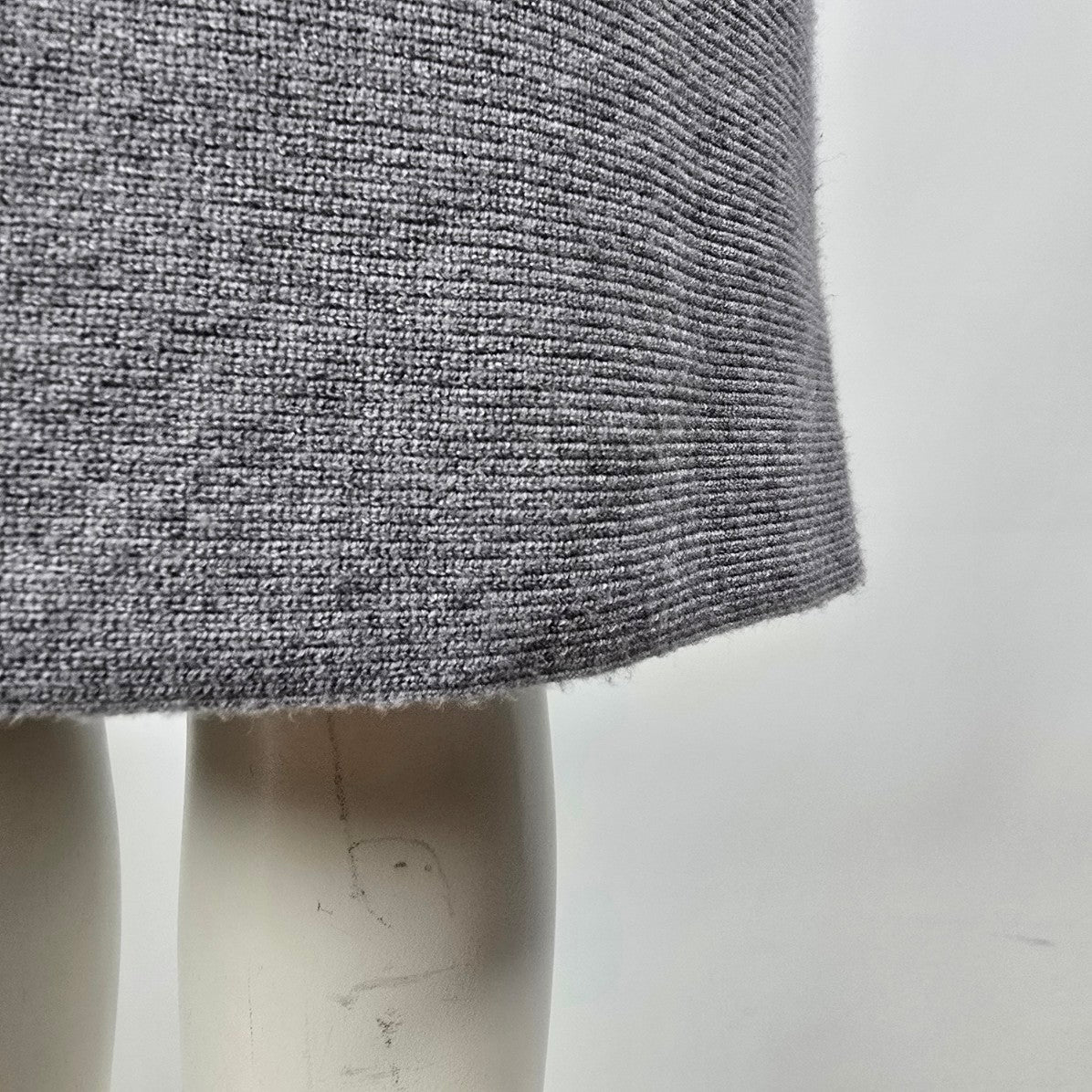 Tahari Grey Knit Long Sleeve Sweater Dress Size M