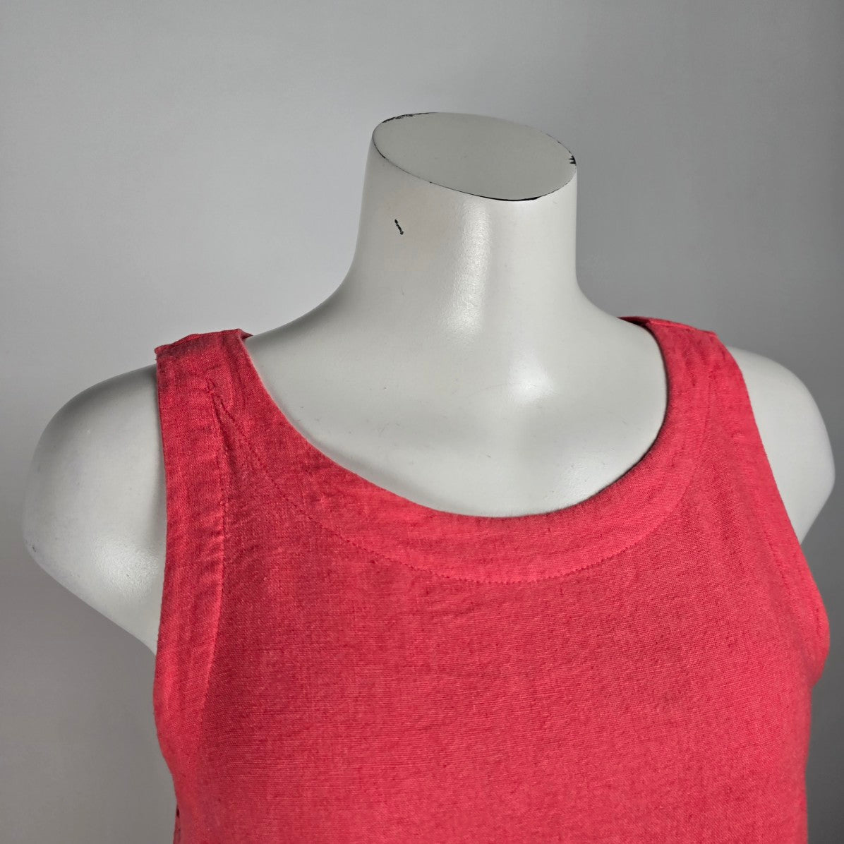 A New Day Pink Linen Mini Dress Size Size L