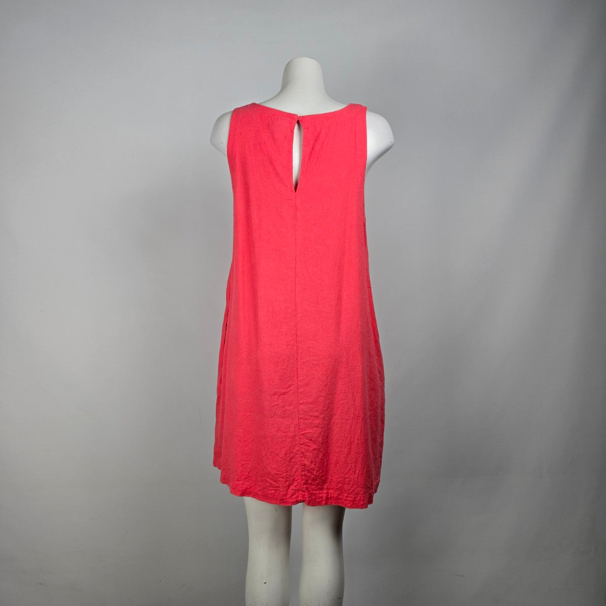 A New Day Pink Linen Mini Dress Size Size L