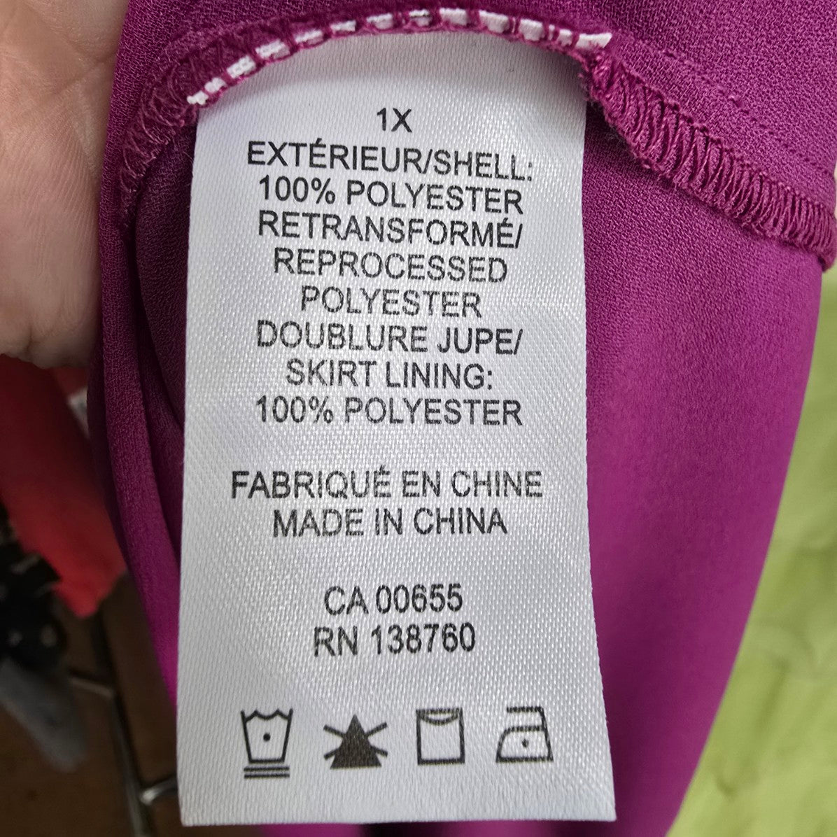Addition Elle Purple Smoked Midi Dress Size 1XL