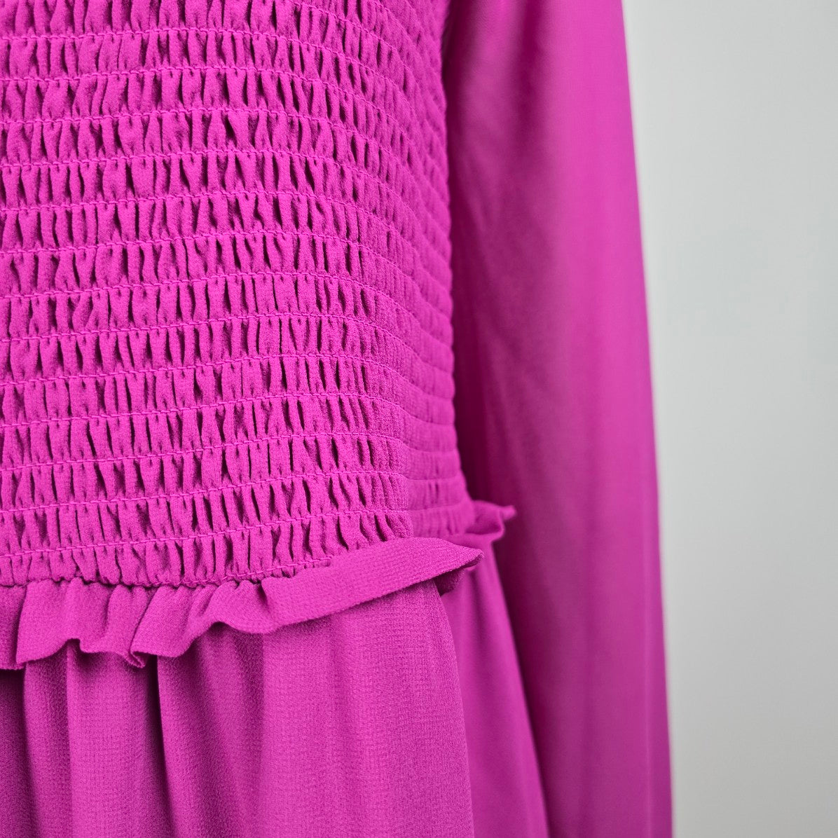Addition Elle Purple Smoked Midi Dress Size 1XL