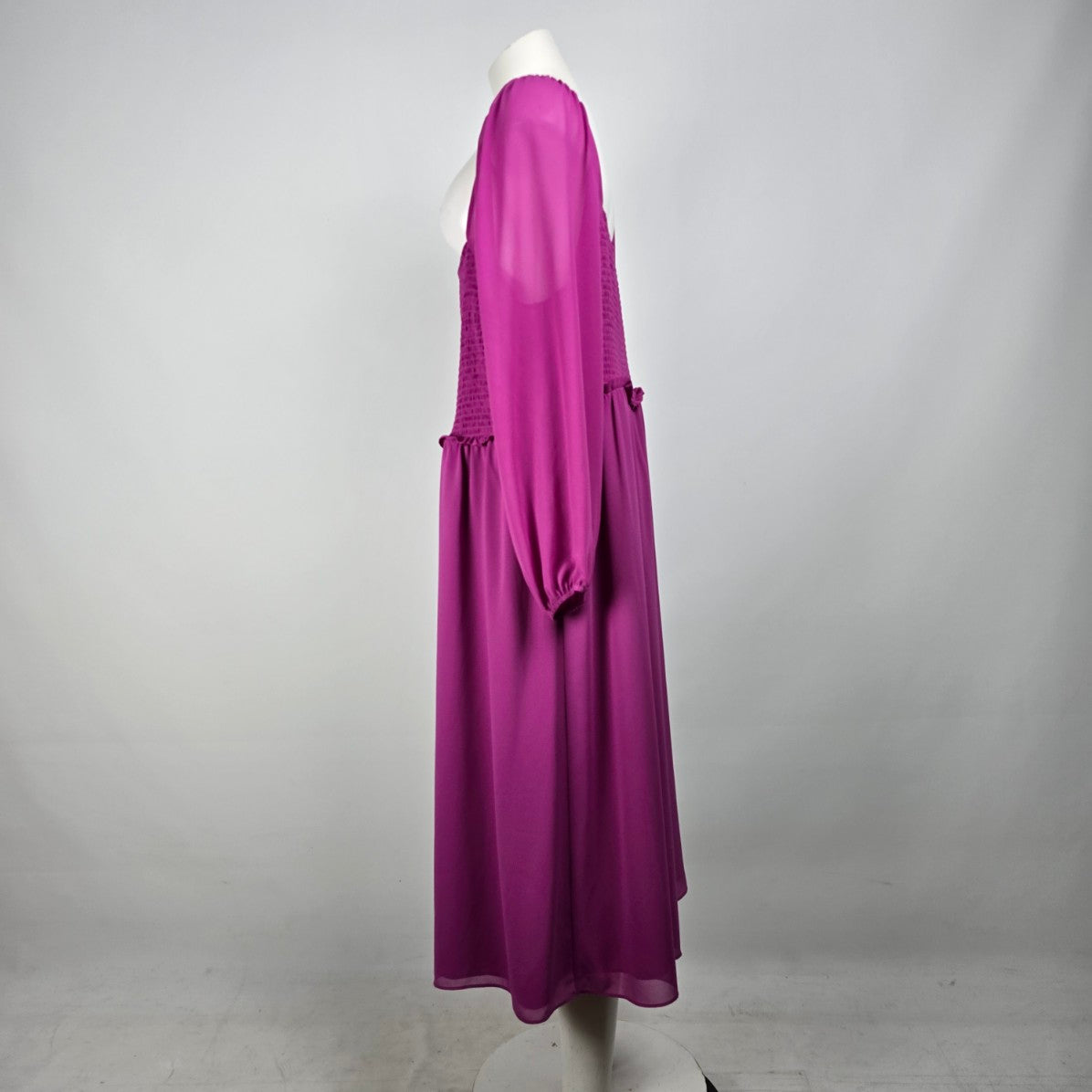 Addition Elle Purple Smoked Midi Dress Size 1XL