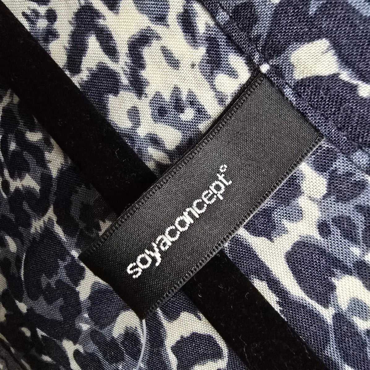Soya Concept Blue Animal Print Shirt Dress Size M