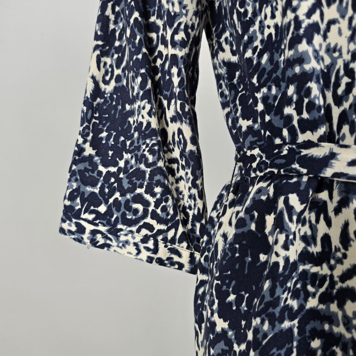 Soya Concept Blue Animal Print Shirt Dress Size M