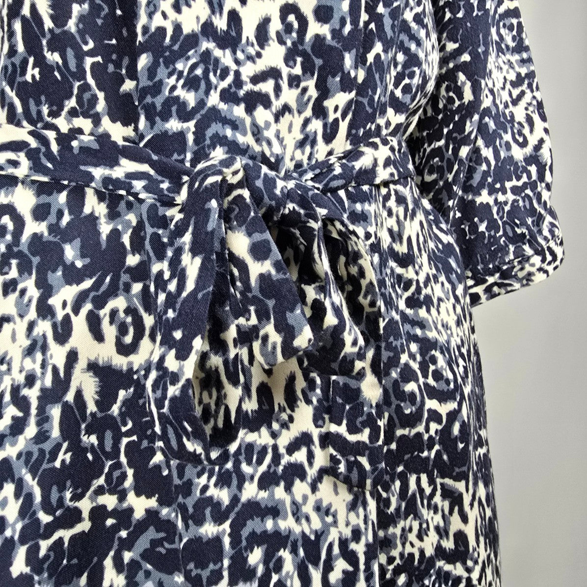 Soya Concept Blue Animal Print Shirt Dress Size M