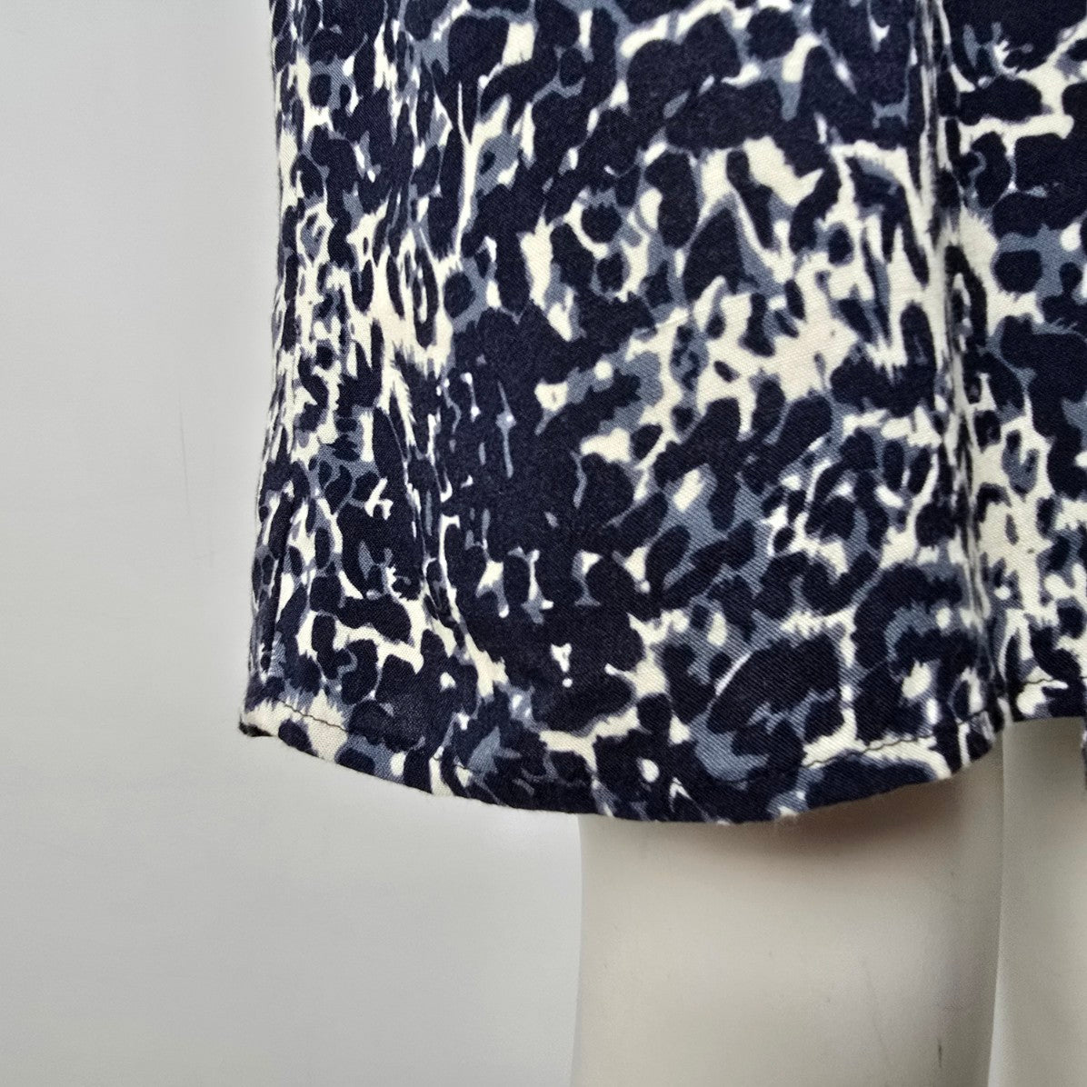 Soya Concept Blue Animal Print Shirt Dress Size M