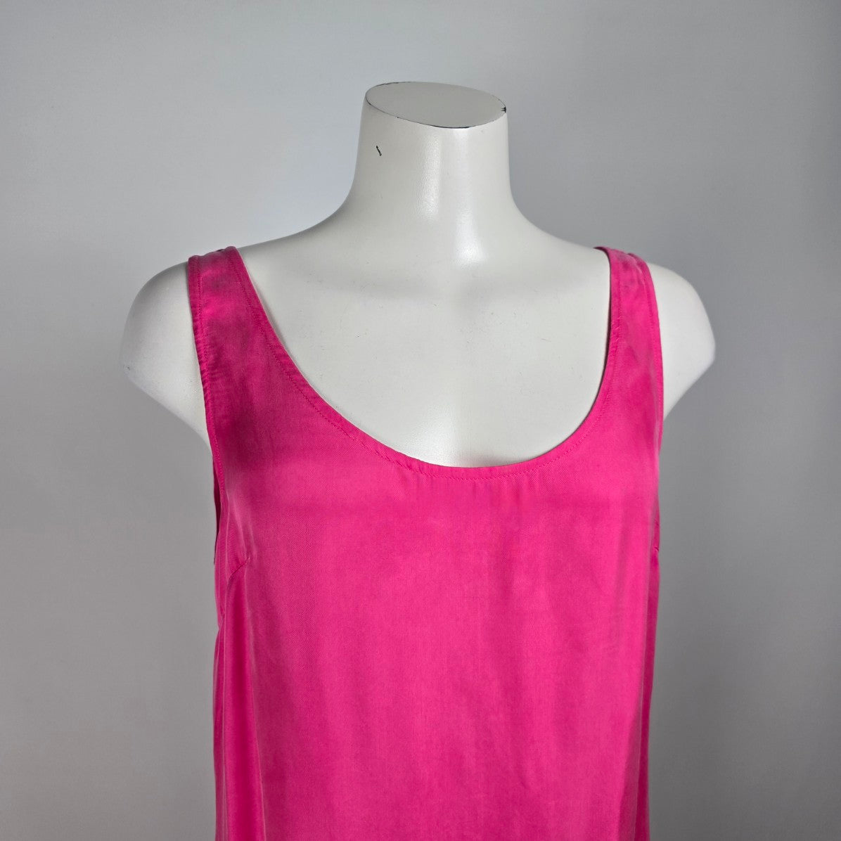Pink Silk Maxi Dress Size L