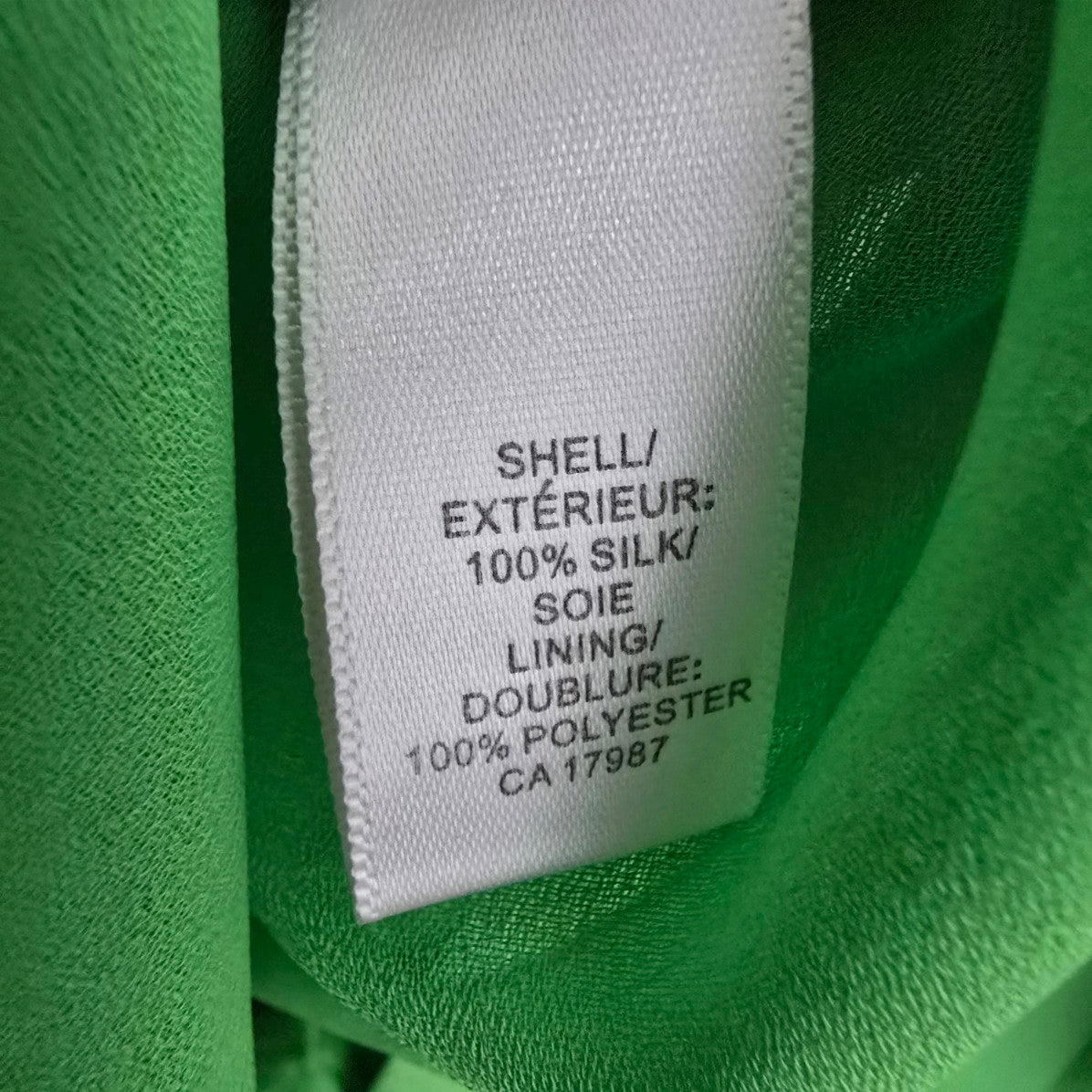 Banana Republic Green Silk Mini DRess Size S