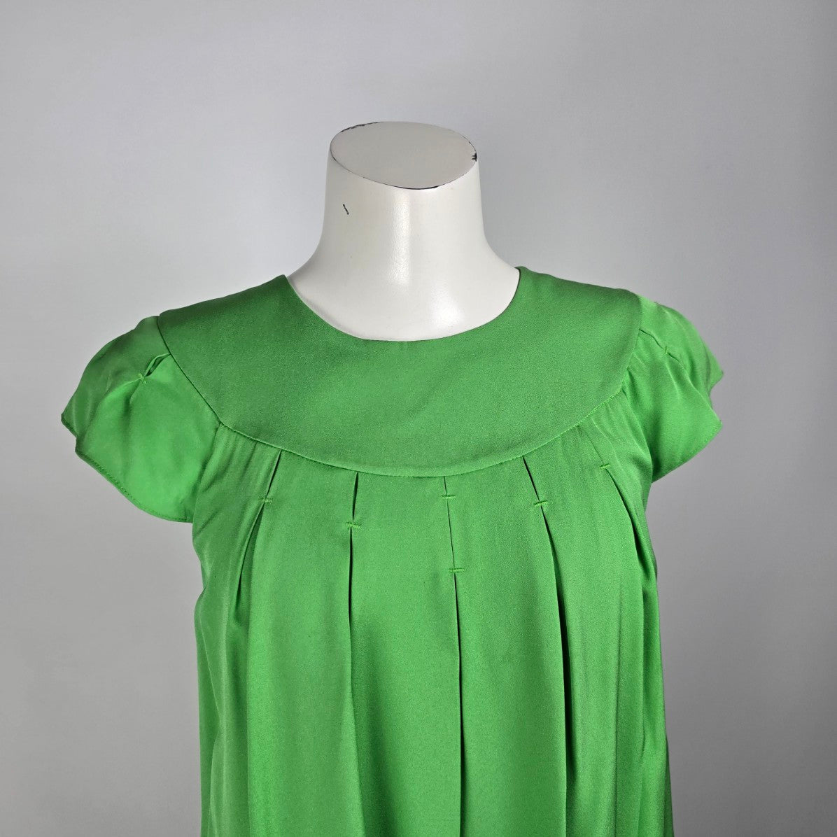 Banana Republic Green Silk Mini DRess Size S