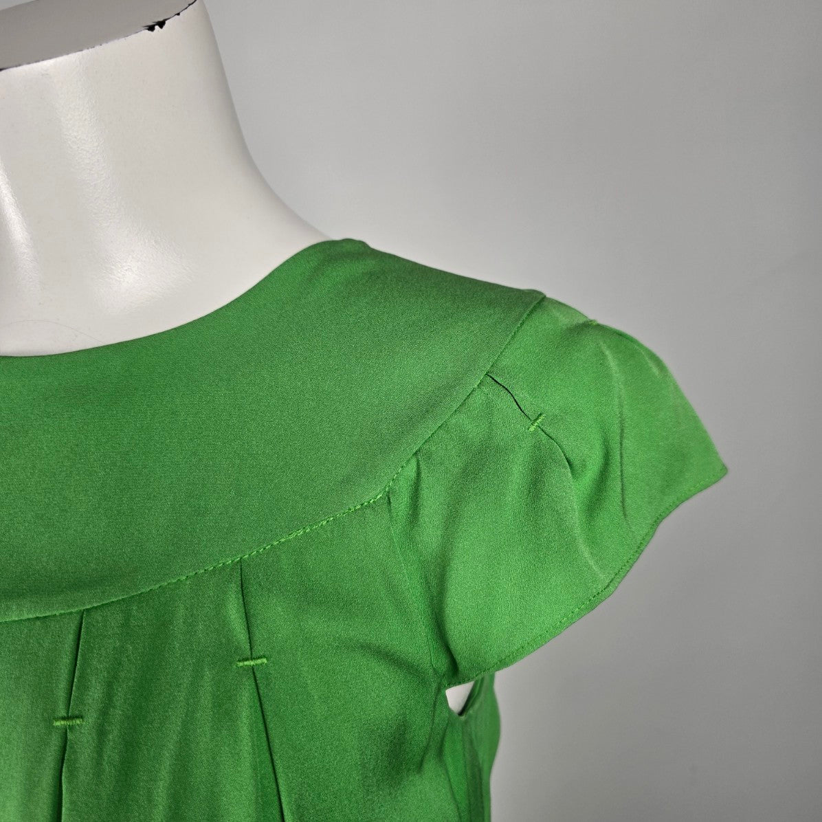 Banana Republic Green Silk Mini DRess Size S
