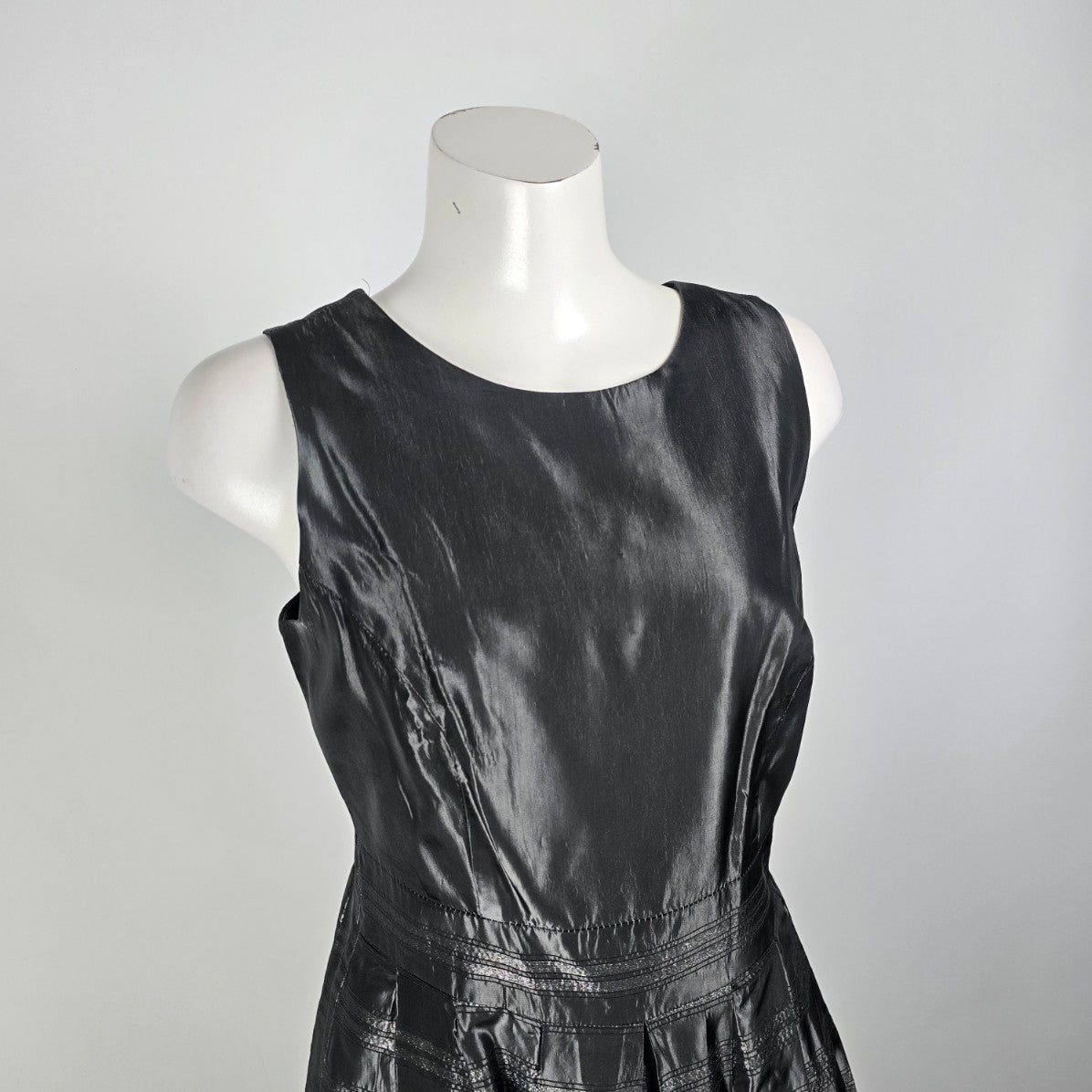 Fairweather Black & Grey Taffeta Evening Gown Size 12