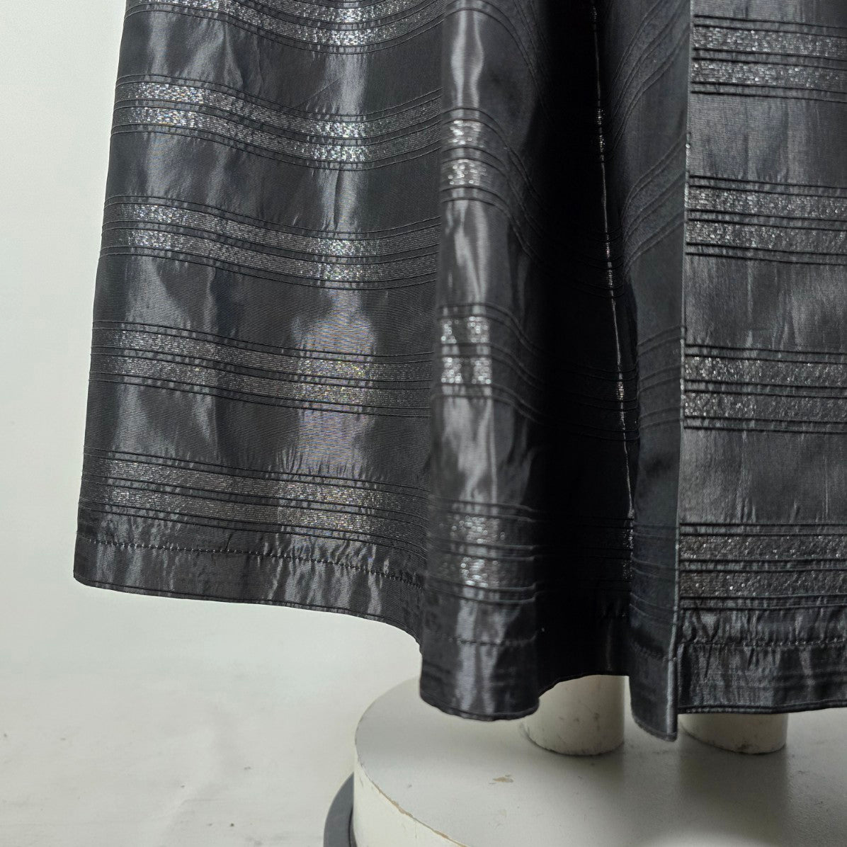 Fairweather Black & Grey Taffeta Evening Gown Size 12