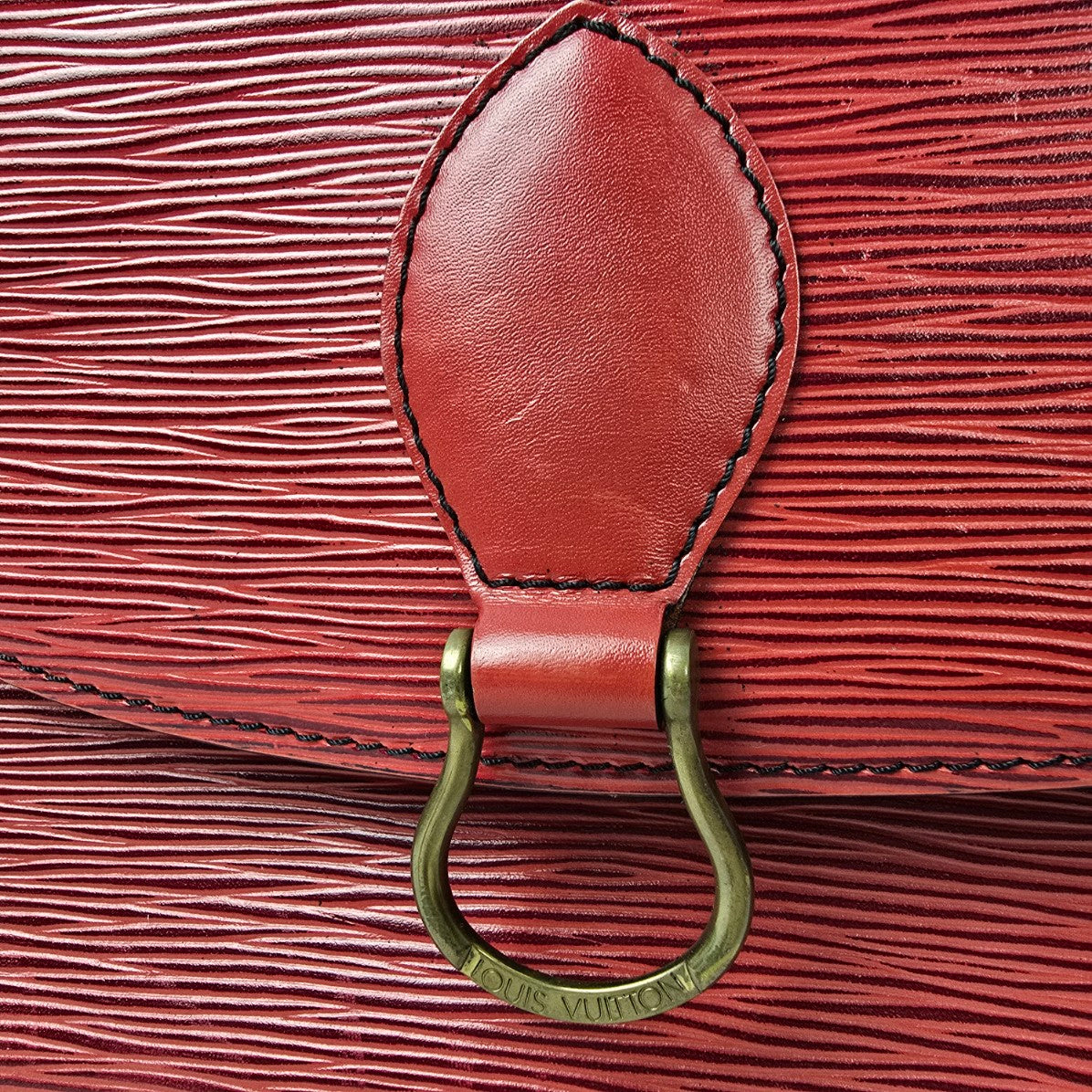Louis Vuitton Vintage 1987 Red Epi Leather Saint Cloud Shoulder Bag
