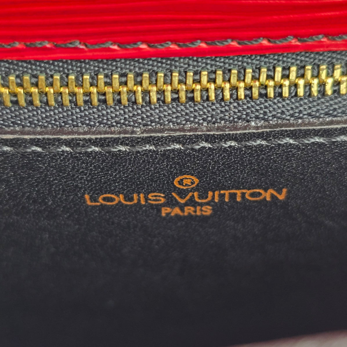 Louis Vuitton Vintage 1987 Red Epi Leather Saint Cloud Shoulder Bag