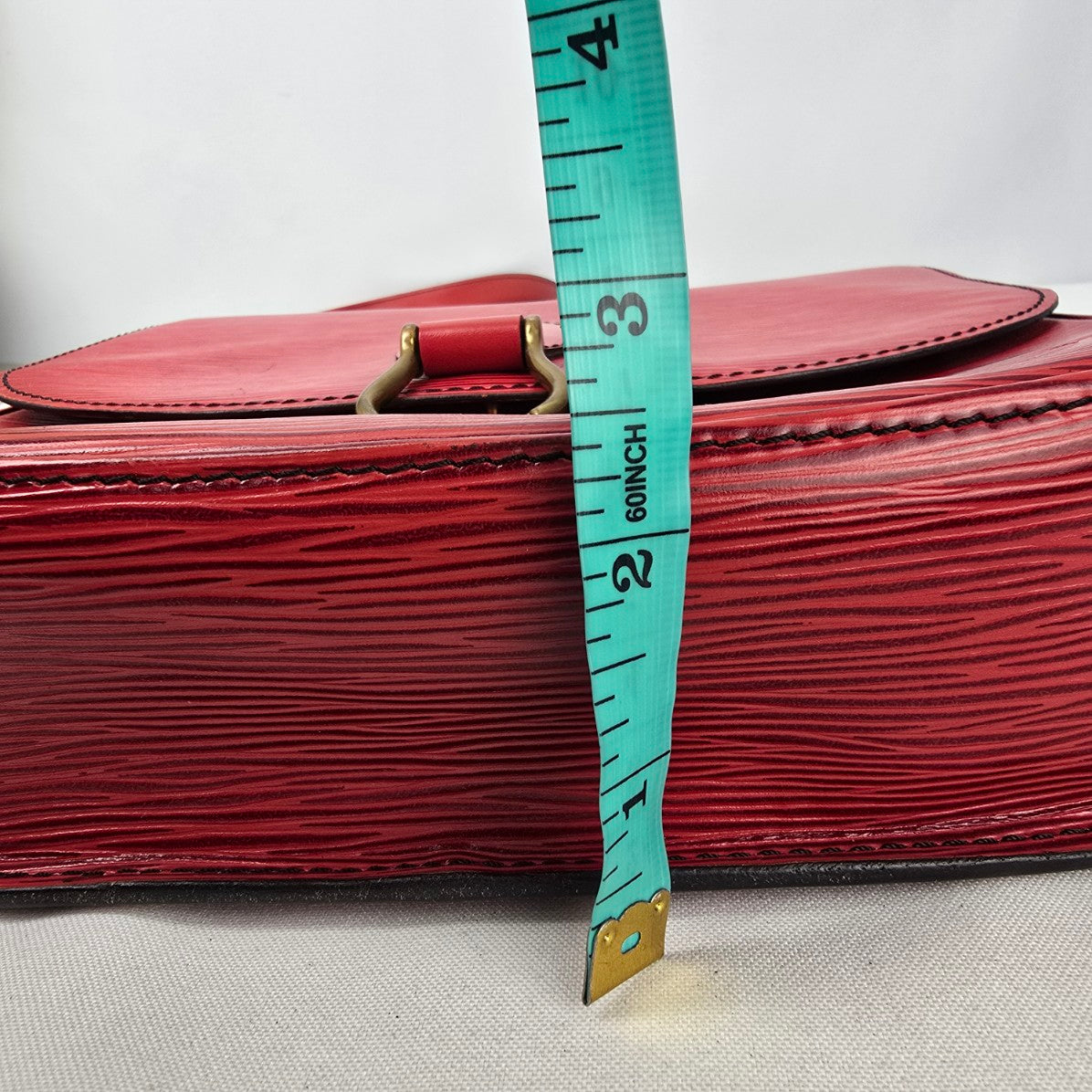 Louis Vuitton Vintage 1987 Red Epi Leather Saint Cloud Shoulder Bag