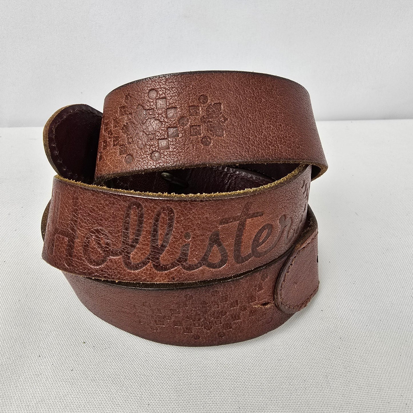 Hollister Brown Leather Belt Size M/L