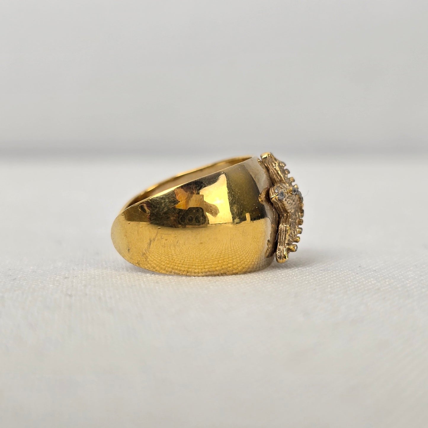 Sarah Coventry Gold Tone 1977 Sea Star Adjustable Ring
