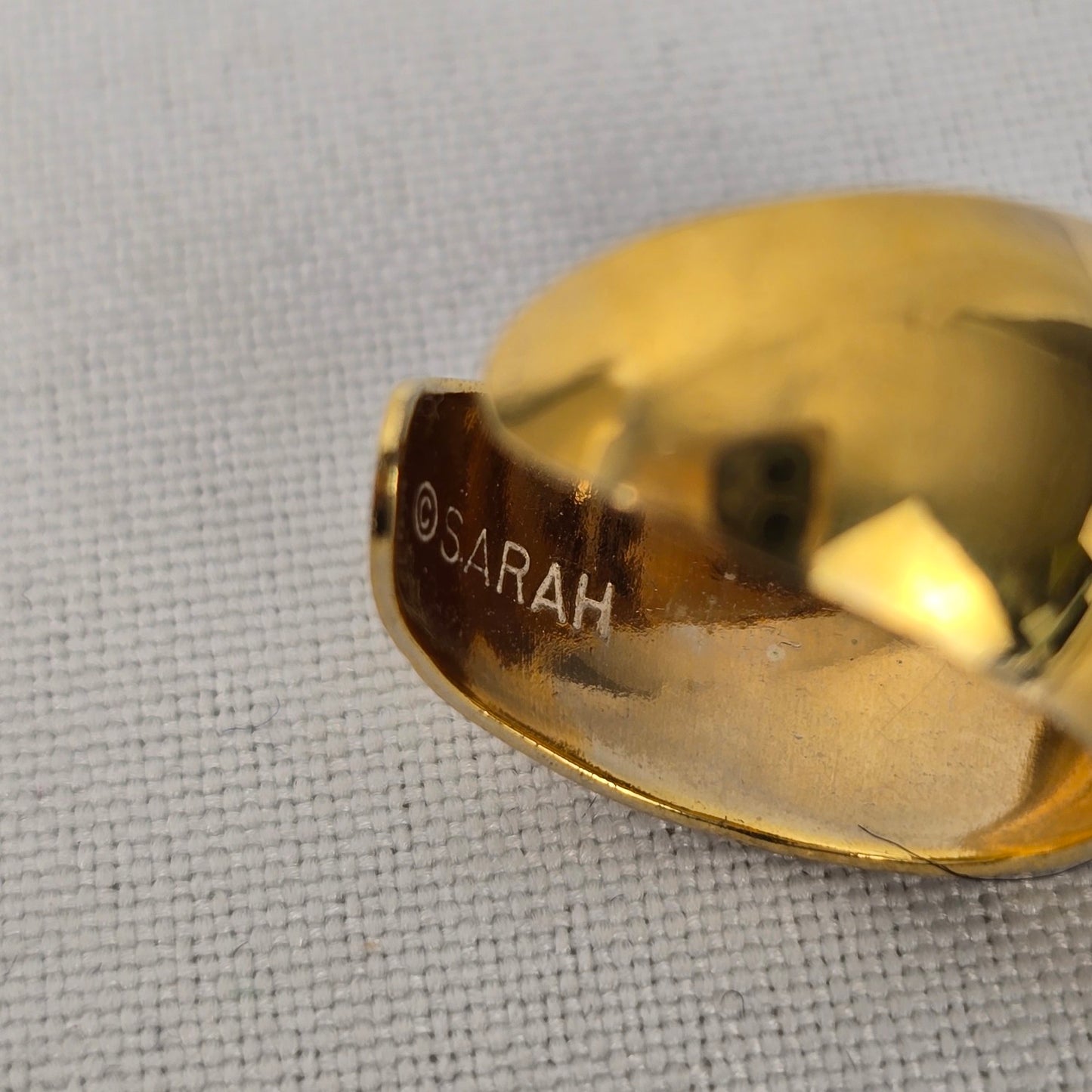 Sarah Coventry Gold Tone 1977 Sea Star Adjustable Ring