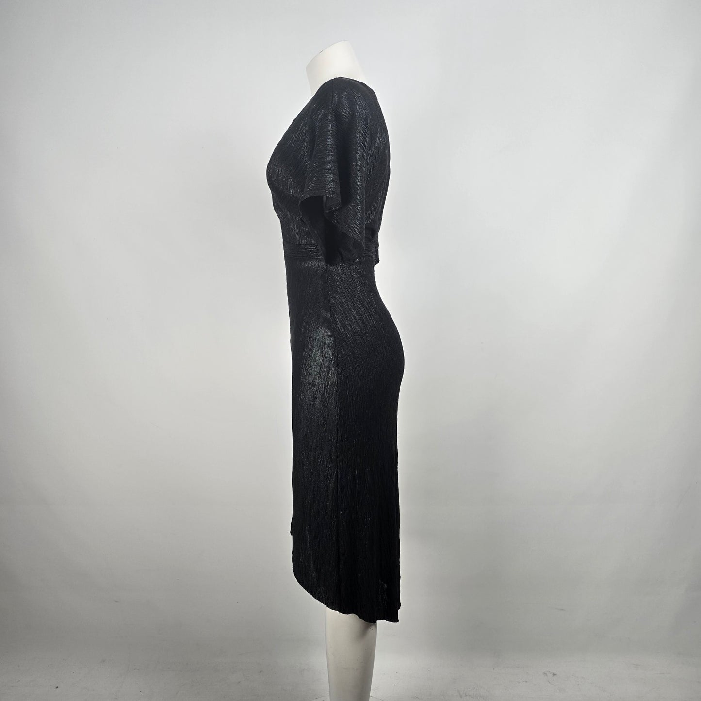 ASTR The Label Black V Neck Midi Dress Size S