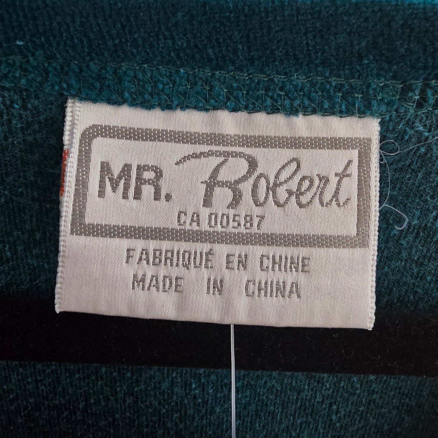 Vintage Mr Robert Green Velvet Maxi Dress Size M/L