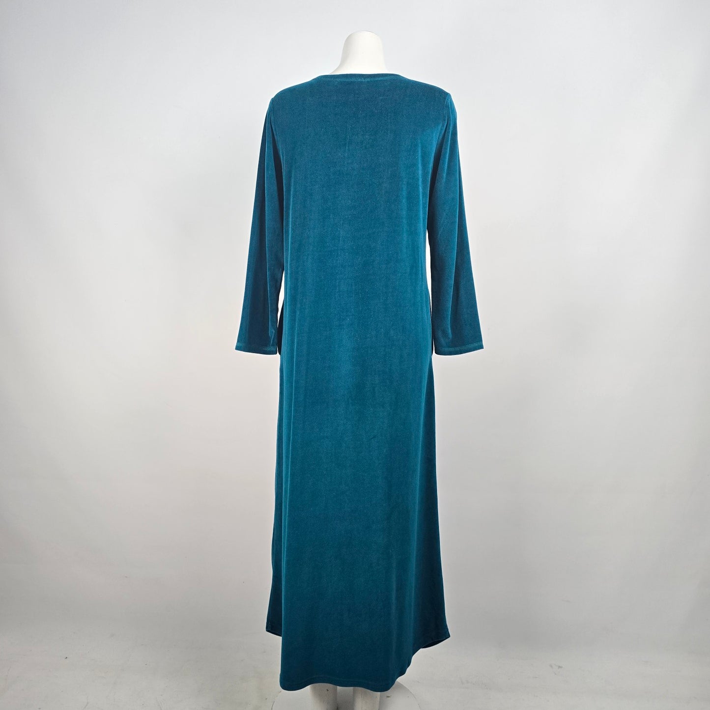 Vintage Mr Robert Green Velvet Maxi Dress Size M/L