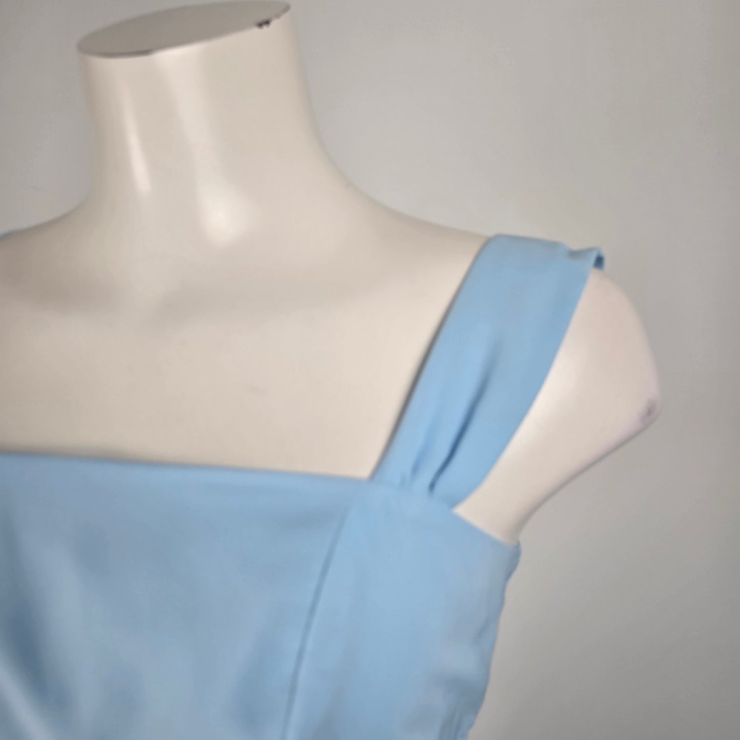 Vintage Handmade Blue Fit & Flare Dress Size S