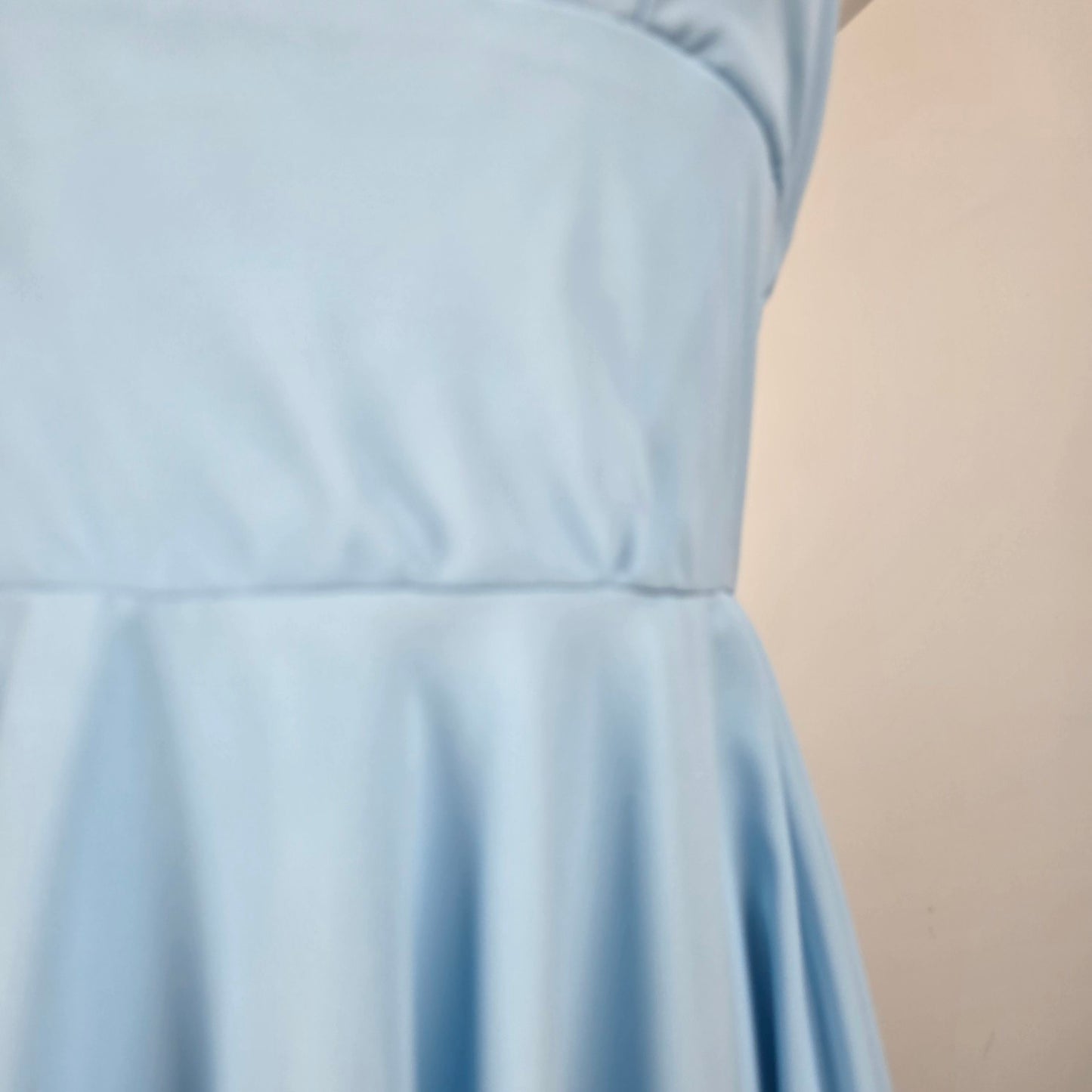Vintage Handmade Blue Fit & Flare Dress Size S