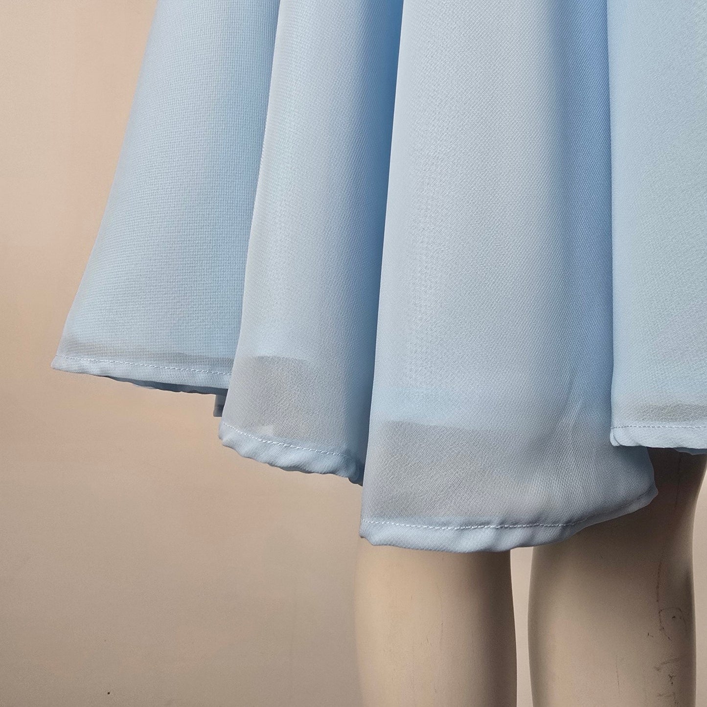 Vintage Handmade Blue Fit & Flare Dress Size S