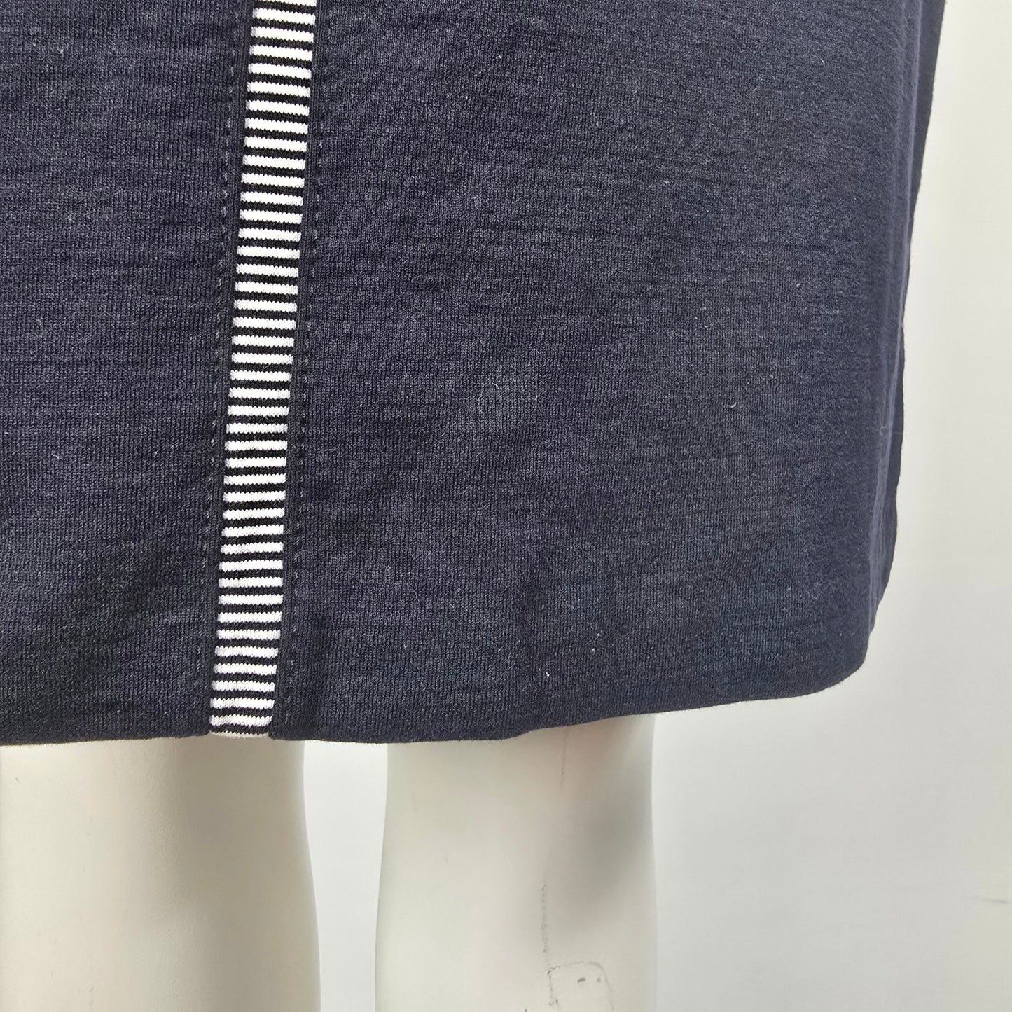 Basler Blue Cotton Sheath Dress Size 12