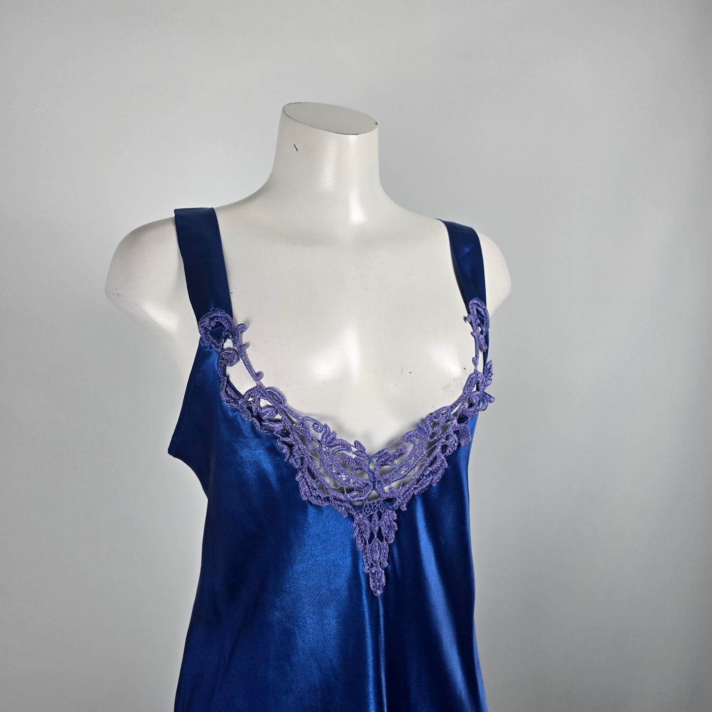Vintage Inner Most Blue Lingerie Slip Dress Size M/L