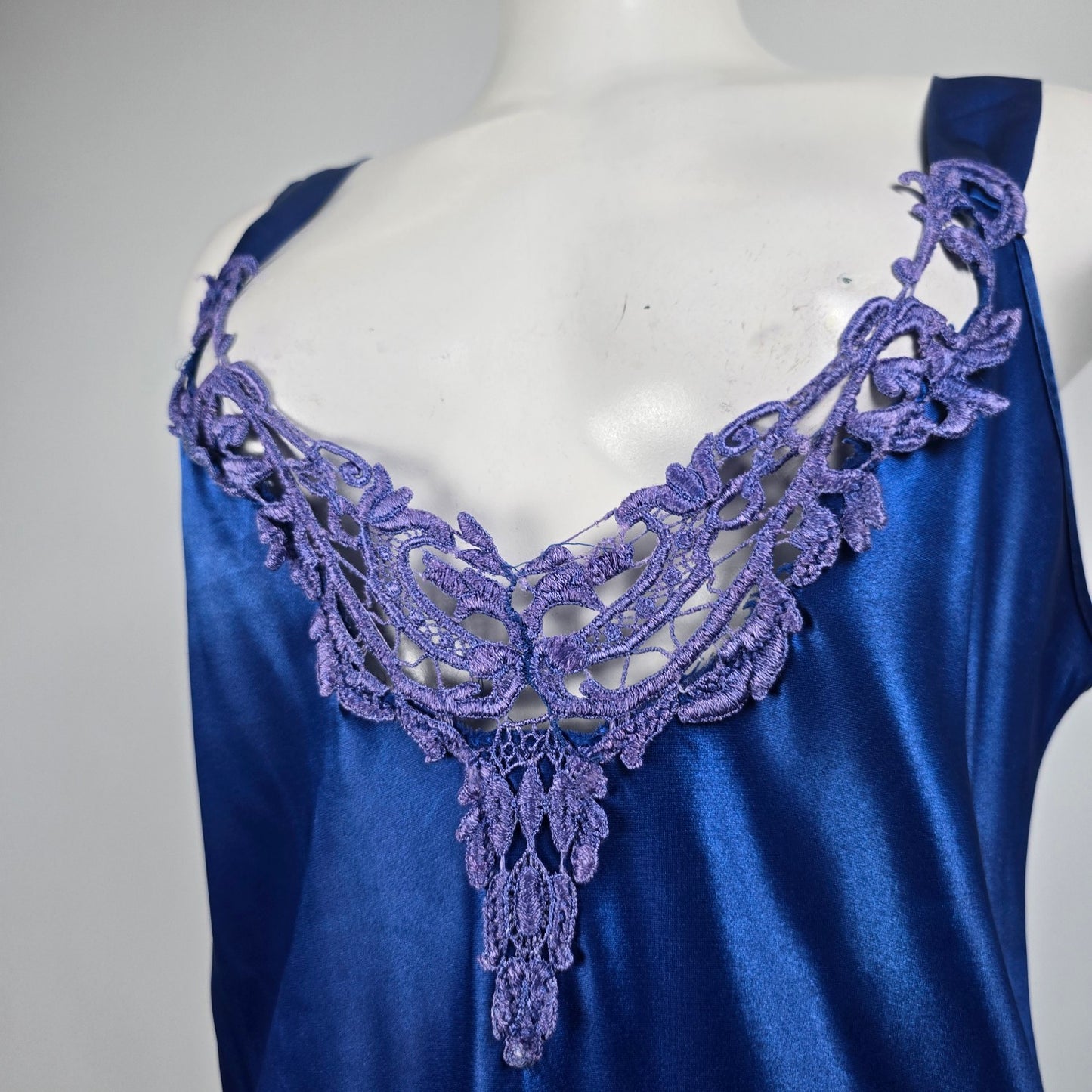 Vintage Inner Most Blue Lingerie Slip Dress Size M/L