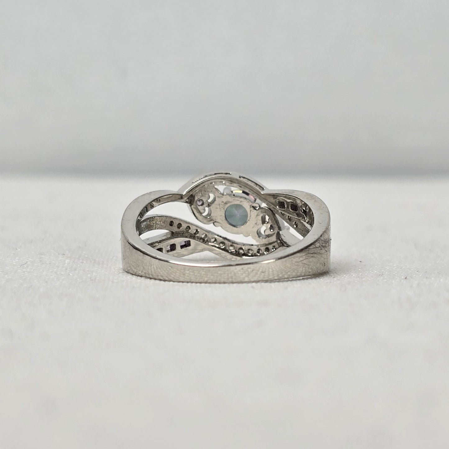 925 Silver Mystic Topaz Ring Size 9