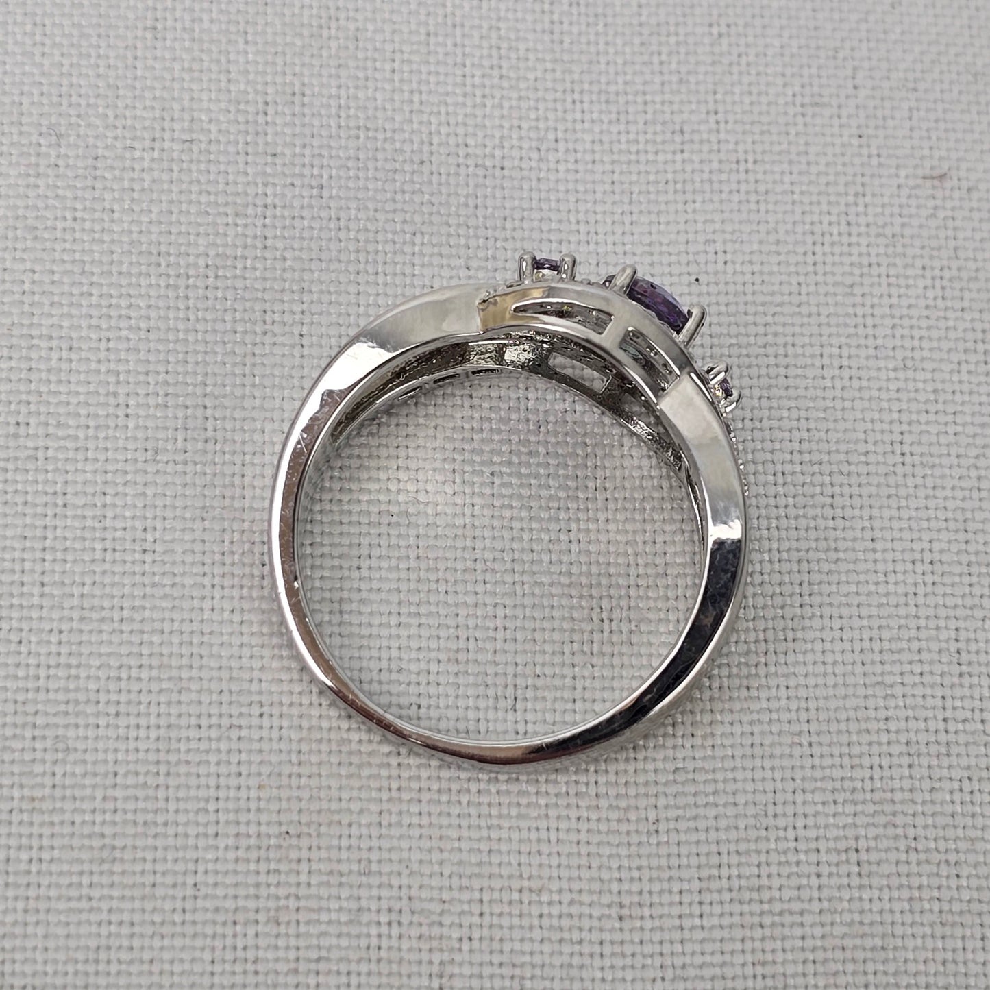 925 Silver Mystic Topaz Ring Size 9