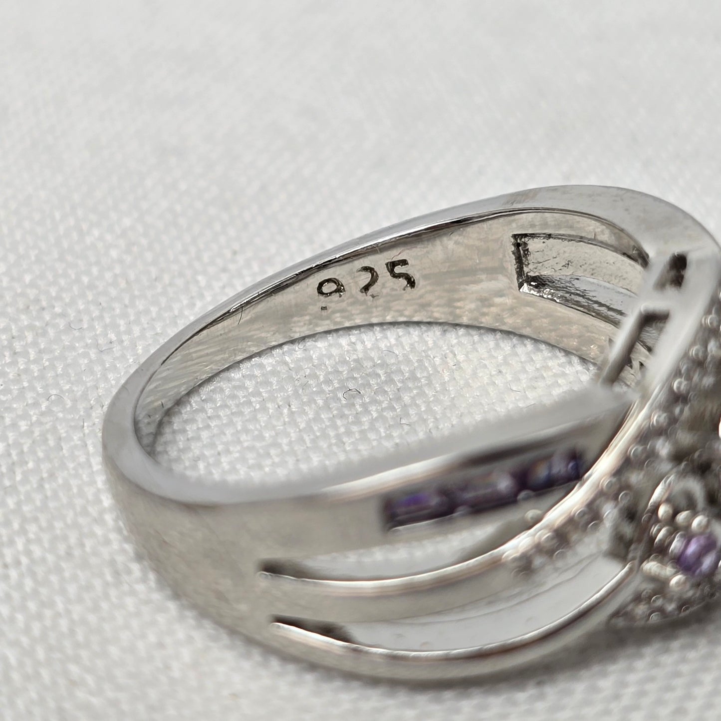 925 Silver Mystic Topaz Ring Size 9
