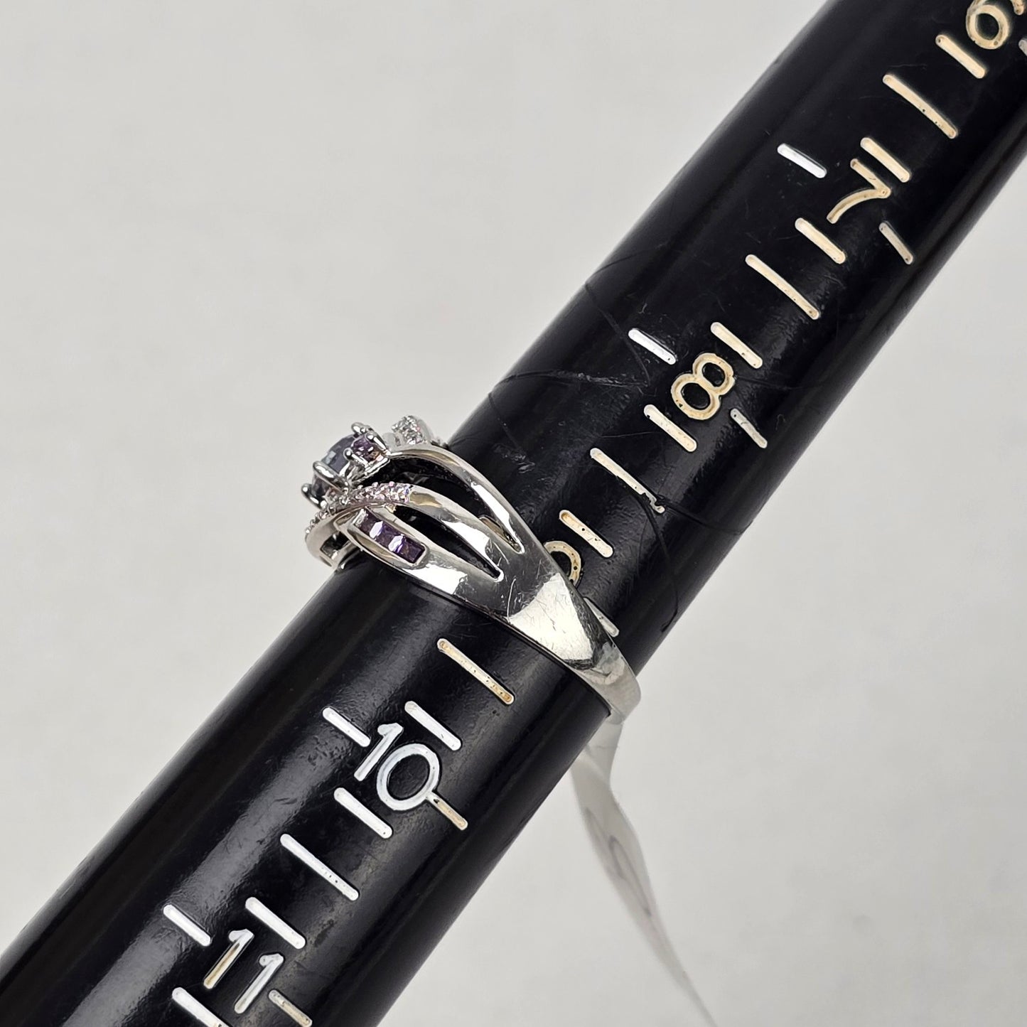925 Silver Mystic Topaz Ring Size 9