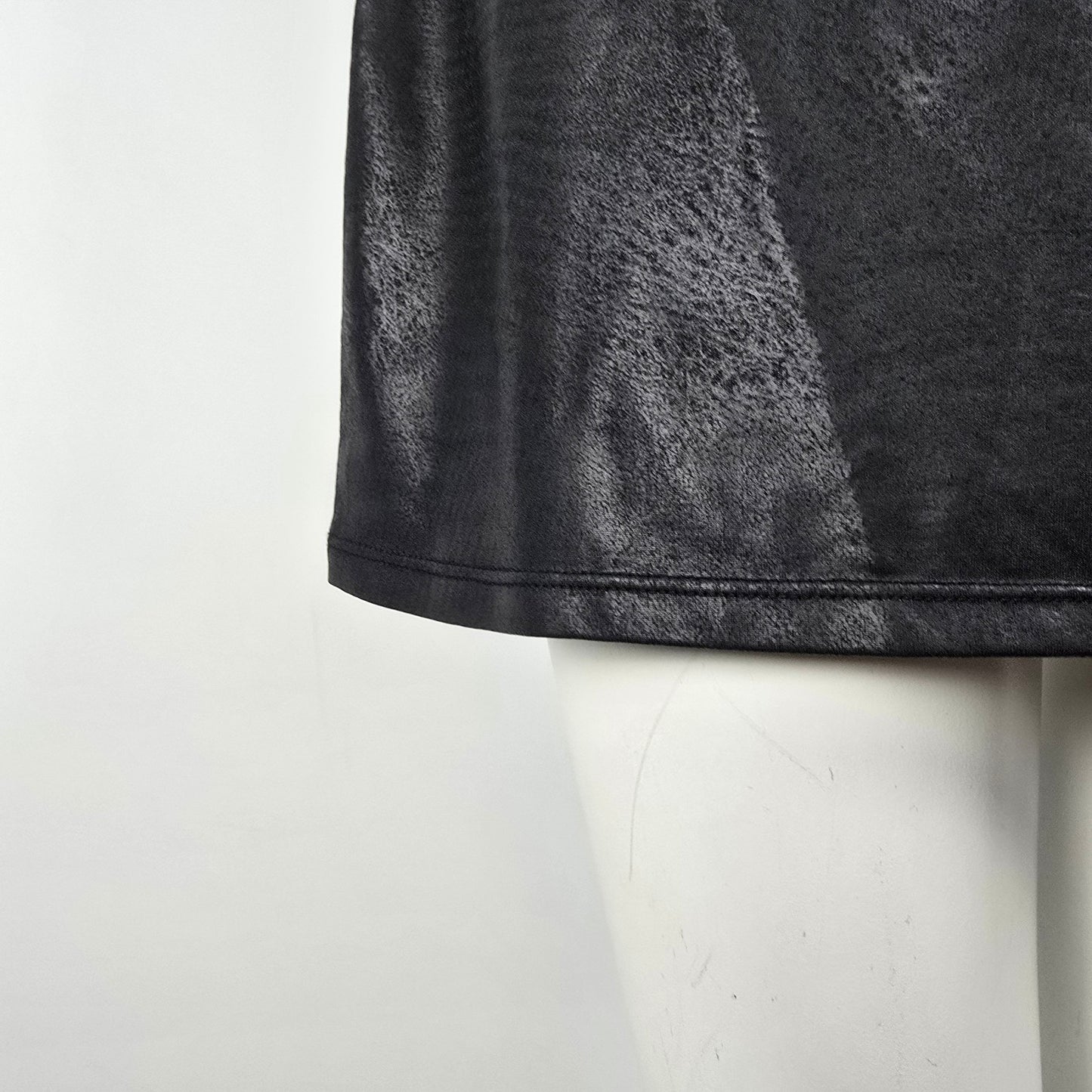 Design Lab Black Rhinestone Detail Mini Dress Size XL