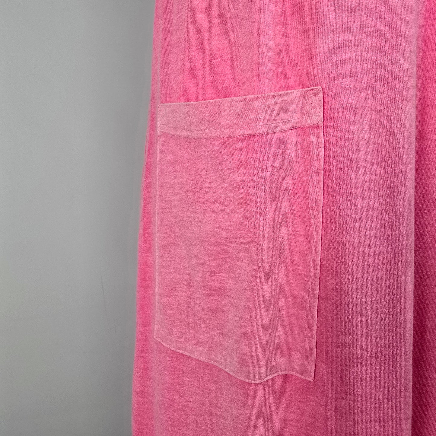 Fresh Produce Pink Cotton Maxi Shirt Dress Size S