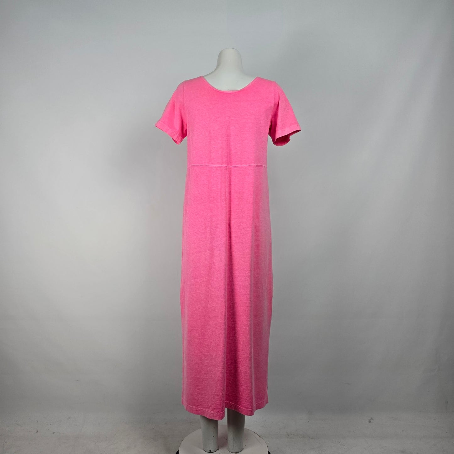 Fresh Produce Pink Cotton Maxi Shirt Dress Size S