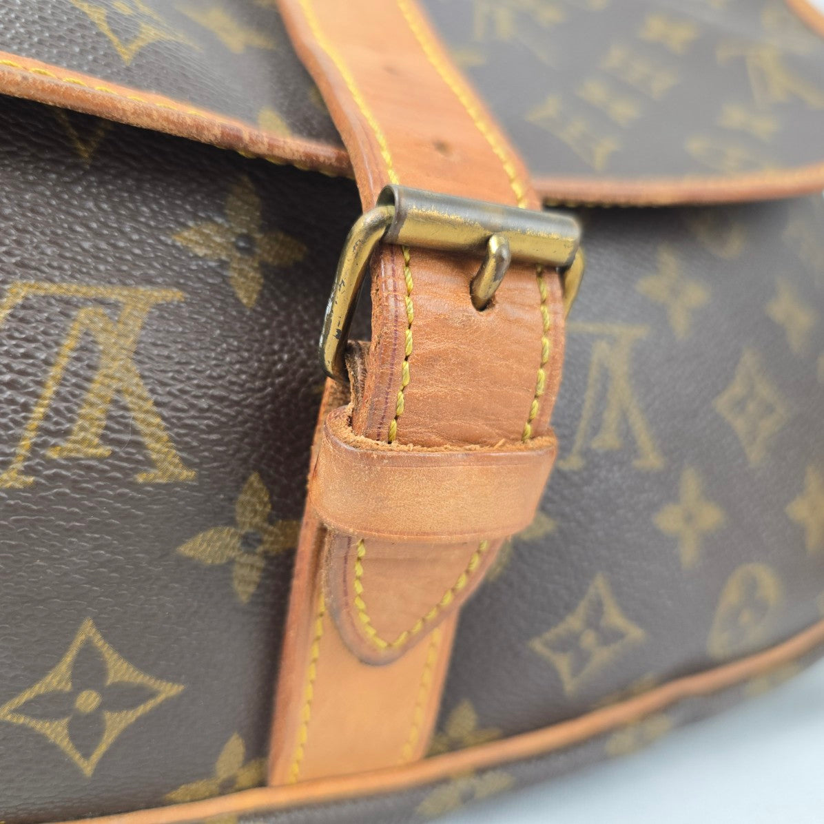 Louis Vuitton Saumur 35 Monogram Large Shoulder Crossbody Purse
