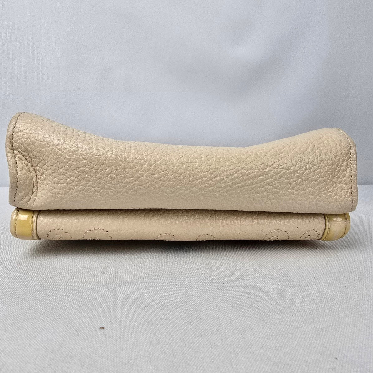 Brighton Cream Leather Heart Print Wallet Purse