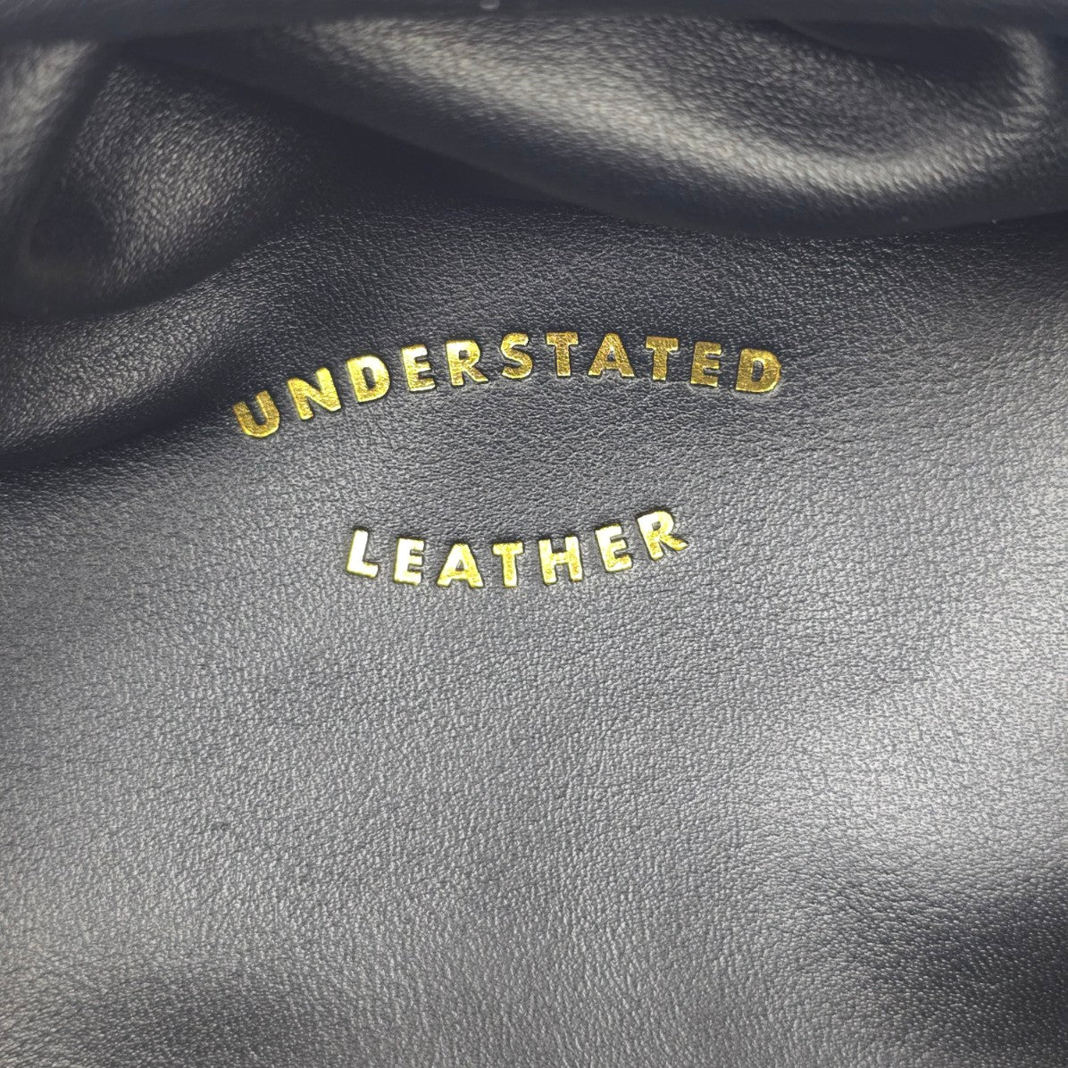 Understated Leather Black Clutch Purse