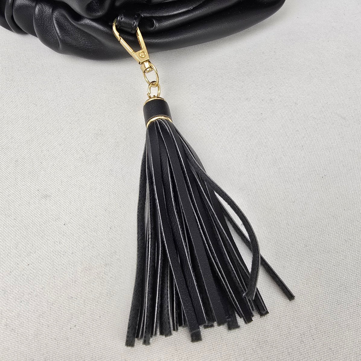 Understated Leather Black Clutch Purse