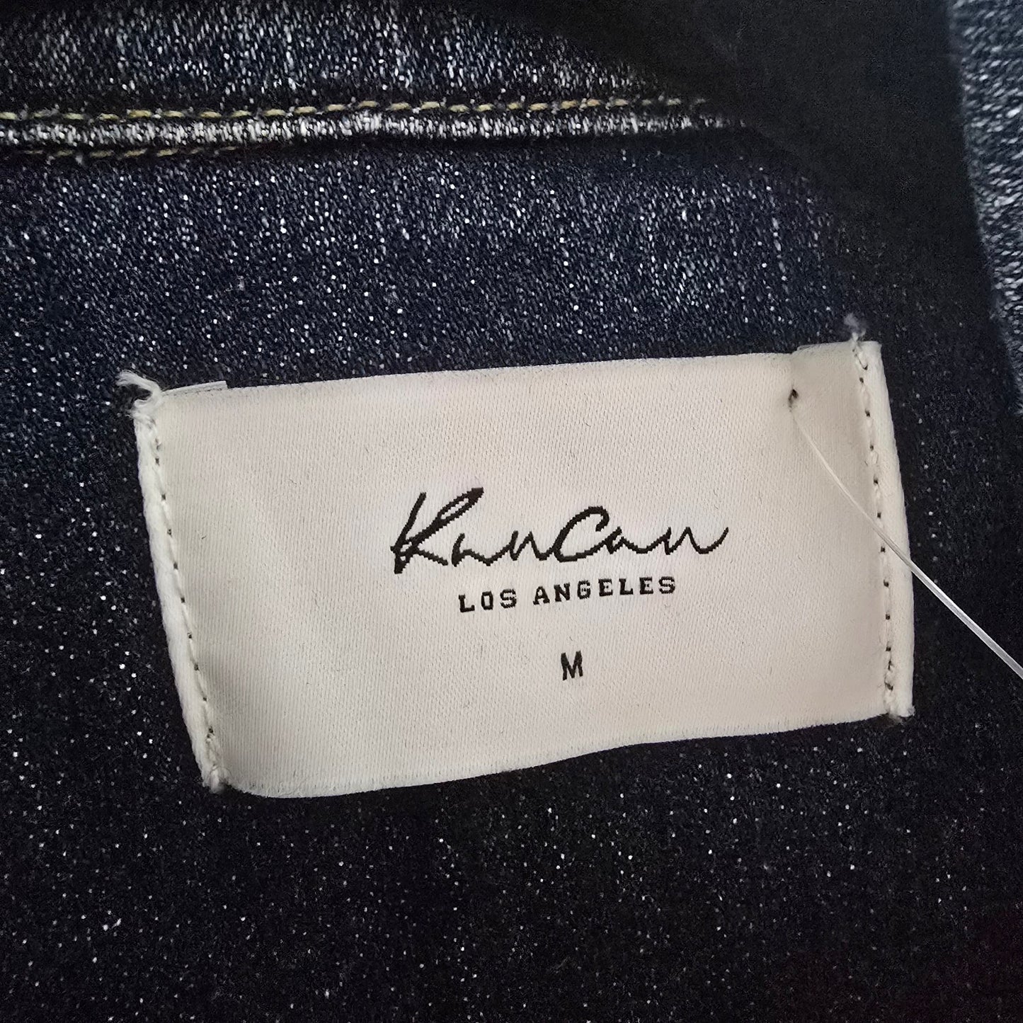 KanCan Dark Denim Cotton Distressed Jean Jacket Size M