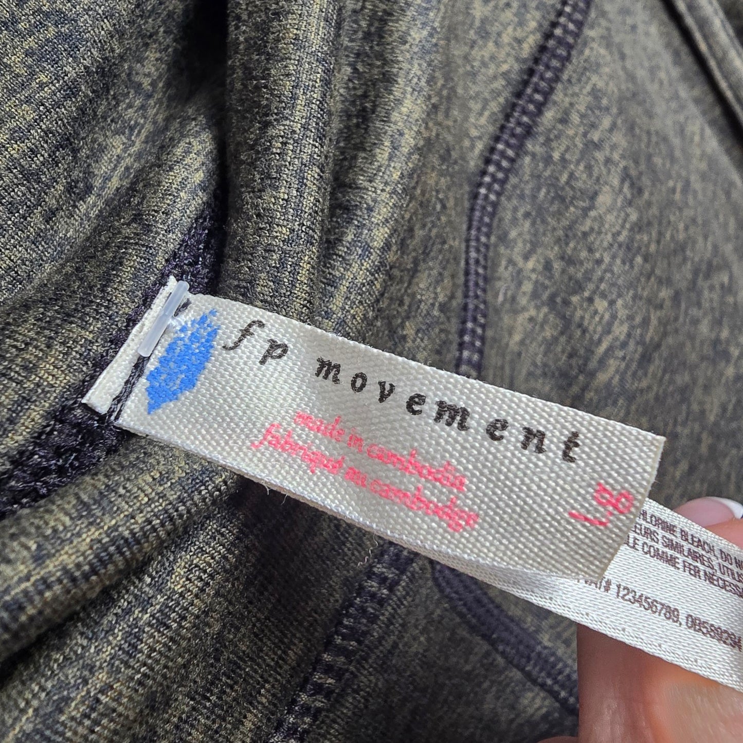 Free People Movement Grey Active Wear Leggings Size L