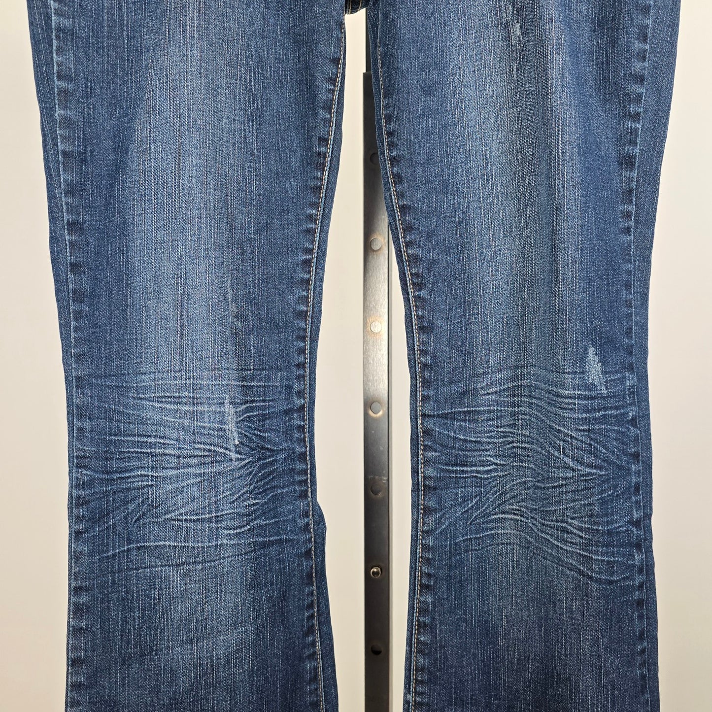 Wax Jeans Low Rise Boot Cut Embroidered Studded Pockets Denim Jeans Size 11